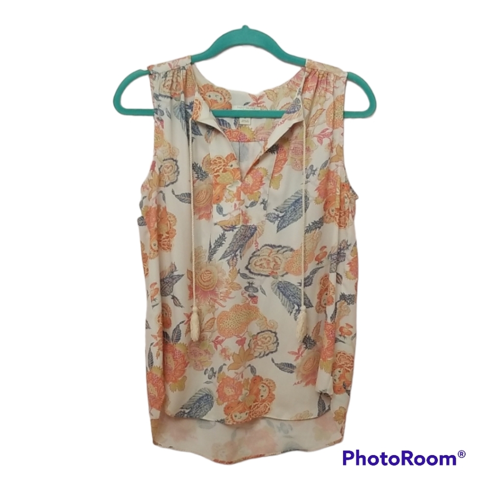 Saint Tropez floral sleeveless top, size M